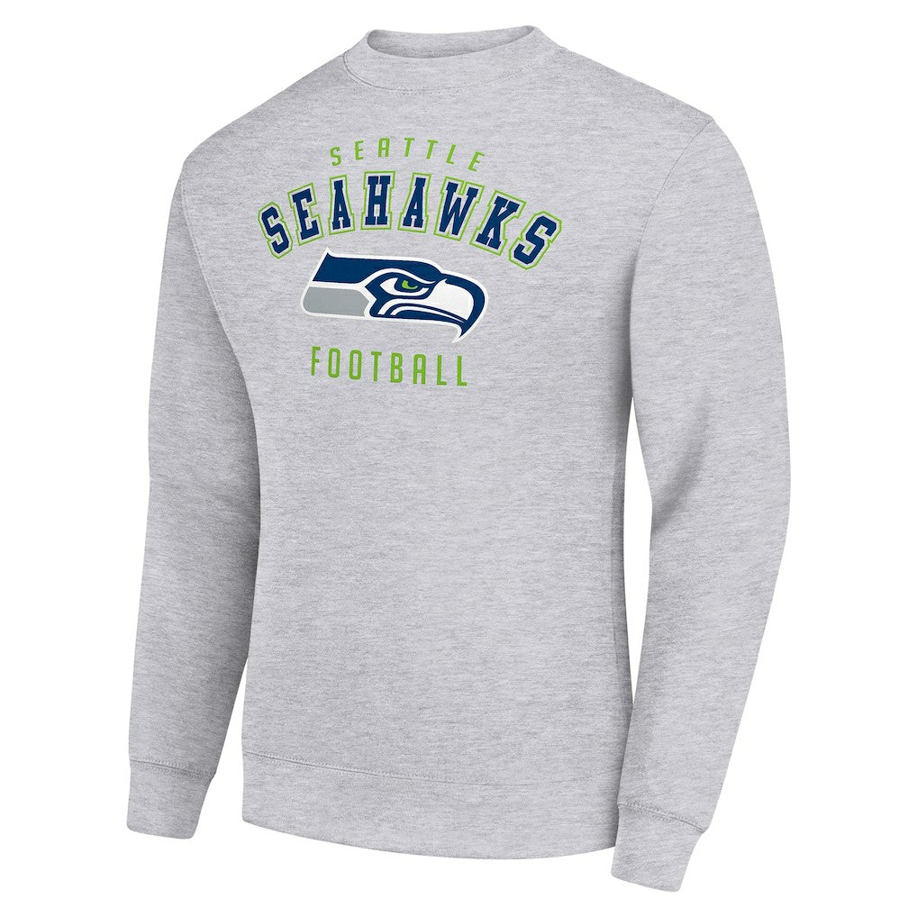 Seattle Seahawks Starter Team Logo Pullover Sweatshirt Heather Gray - NFL