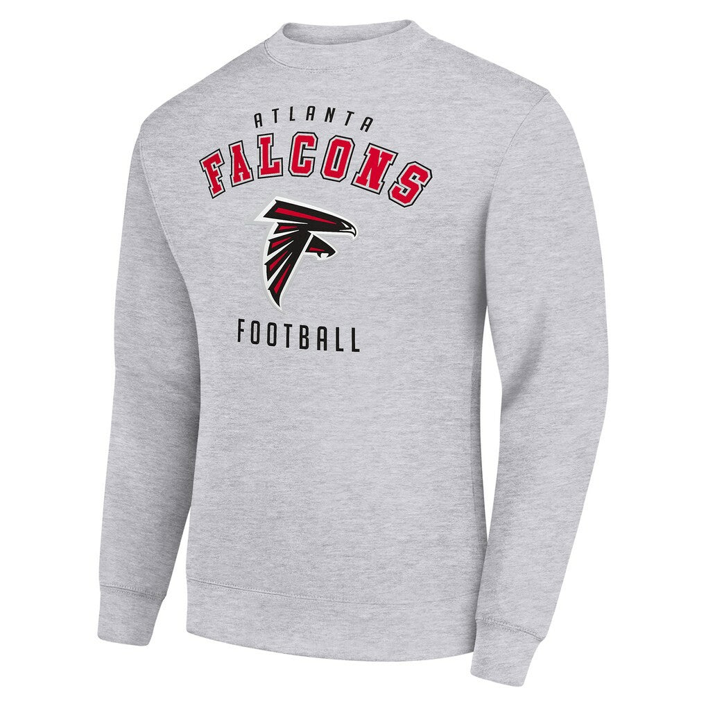 Atlanta Falcons Starter Team Logo Pullover Sweatshirt Heather Gray - NFL