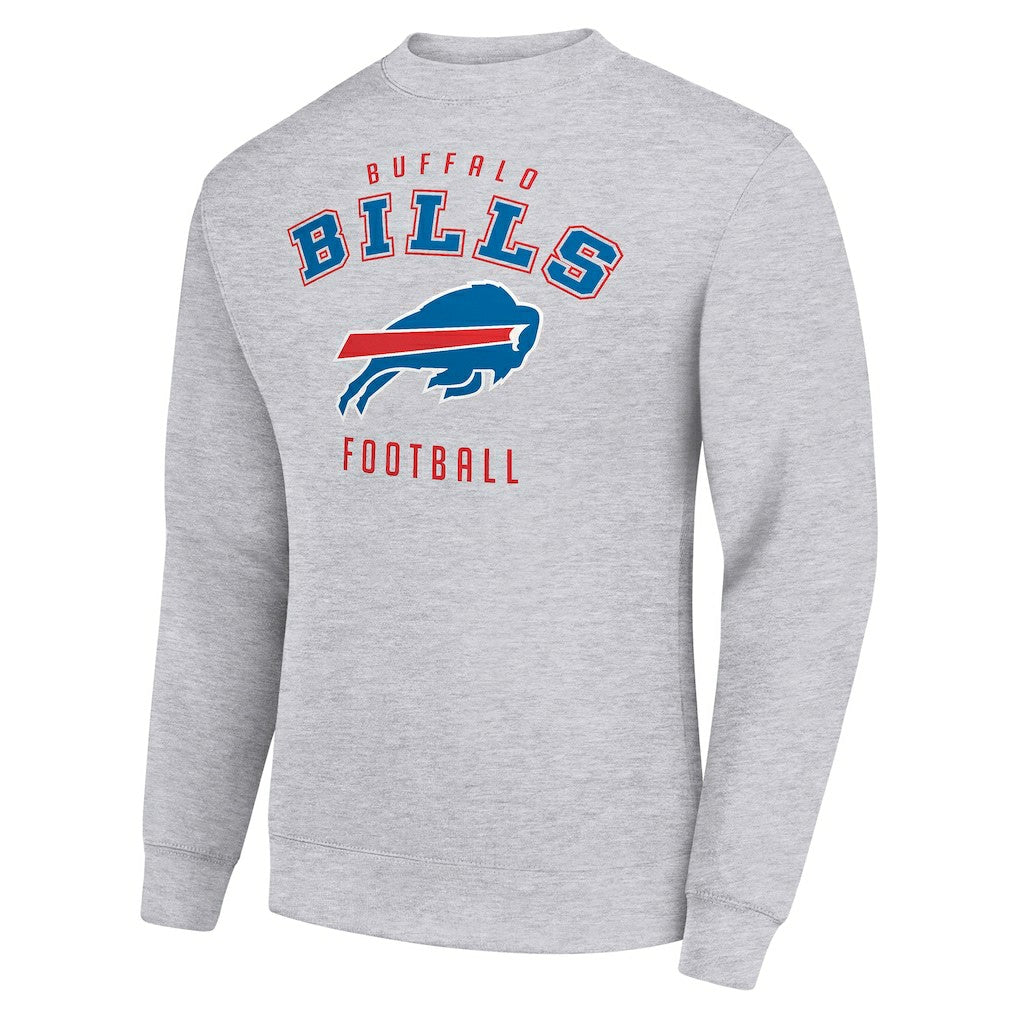 Buffalo Bills Starter Team Logo Pullover Sweatshirt Heather Gray - NFL