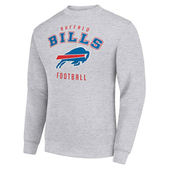 Buffalo Bills Starter Team Logo Pullover Sweatshirt Heather Gray - NFL