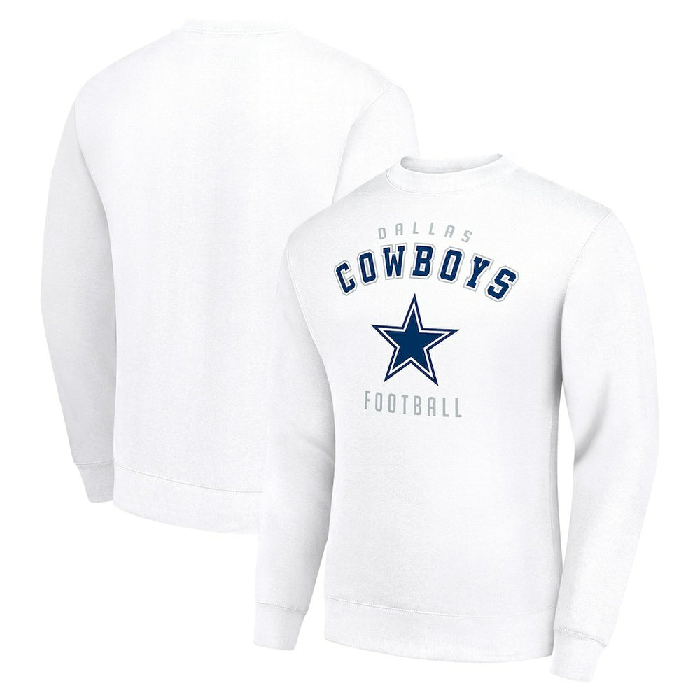 Dallas Cowboys Starter Team Logo Pullover Sweatshirt White - NFL
