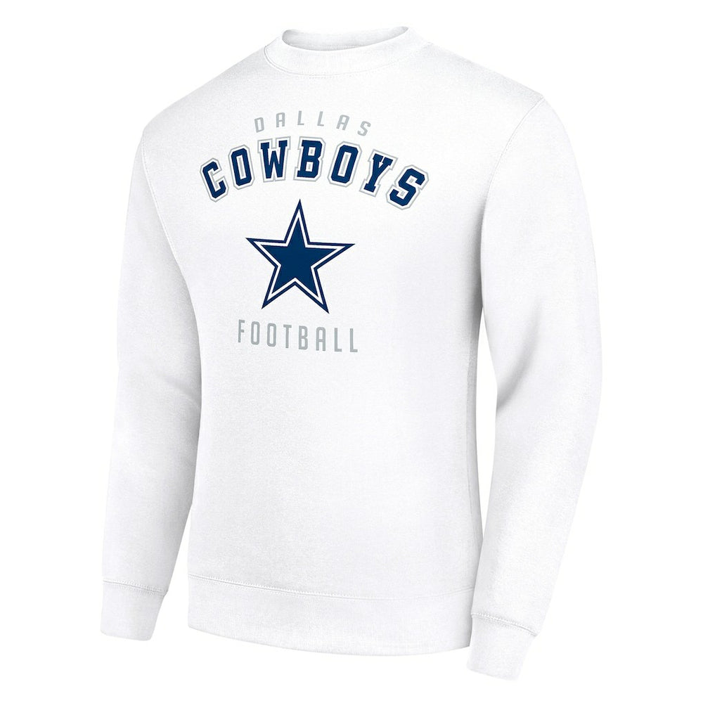 Dallas Cowboys Starter Team Logo Pullover Sweatshirt White - NFL