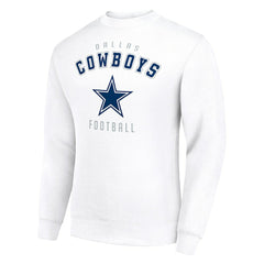 Dallas Cowboys Starter Team Logo Pullover Sweatshirt White - NFL