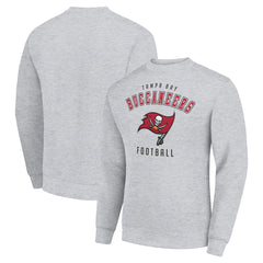 Tampa Bay Buccaneers Starter Team Logo Pullover Sweatshirt Heather Gray - NFL