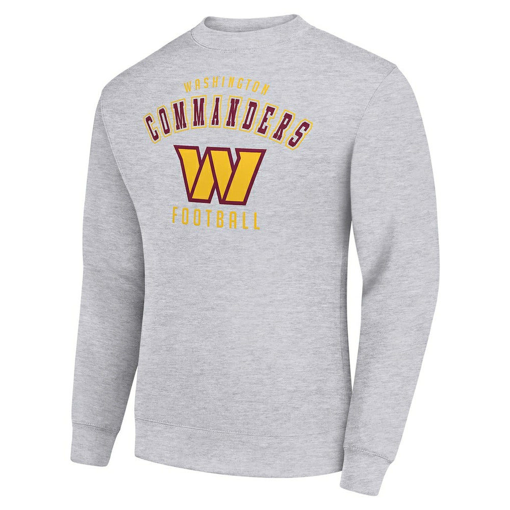 Washington Commanders Starter Team Logo Pullover Sweatshirt Heather Gray - NFL