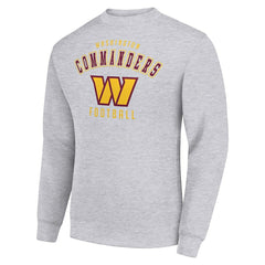 Washington Commanders Starter Team Logo Pullover Sweatshirt Heather Gray - NFL