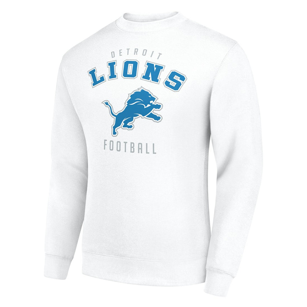 Detroit Lions Starter Team Logo Pullover Sweatshirt White - NFL