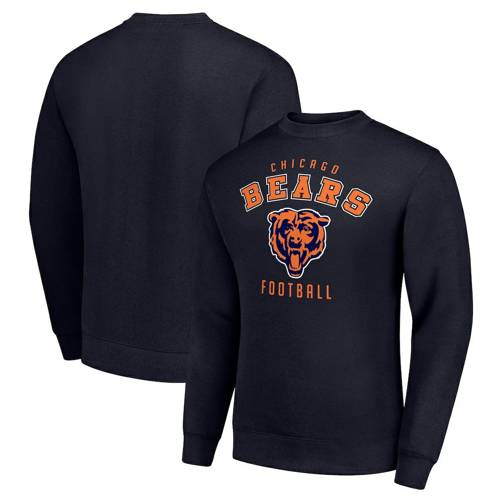 Chicago Bears Starter Team Logo Pullover Sweatshirt Navy - NFL