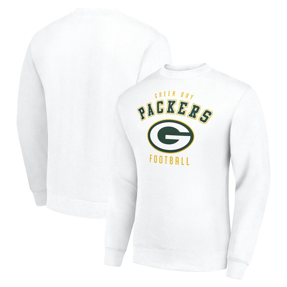 Green Bay Packers Starter Team Logo Pullover Sweatshirt White - NFL