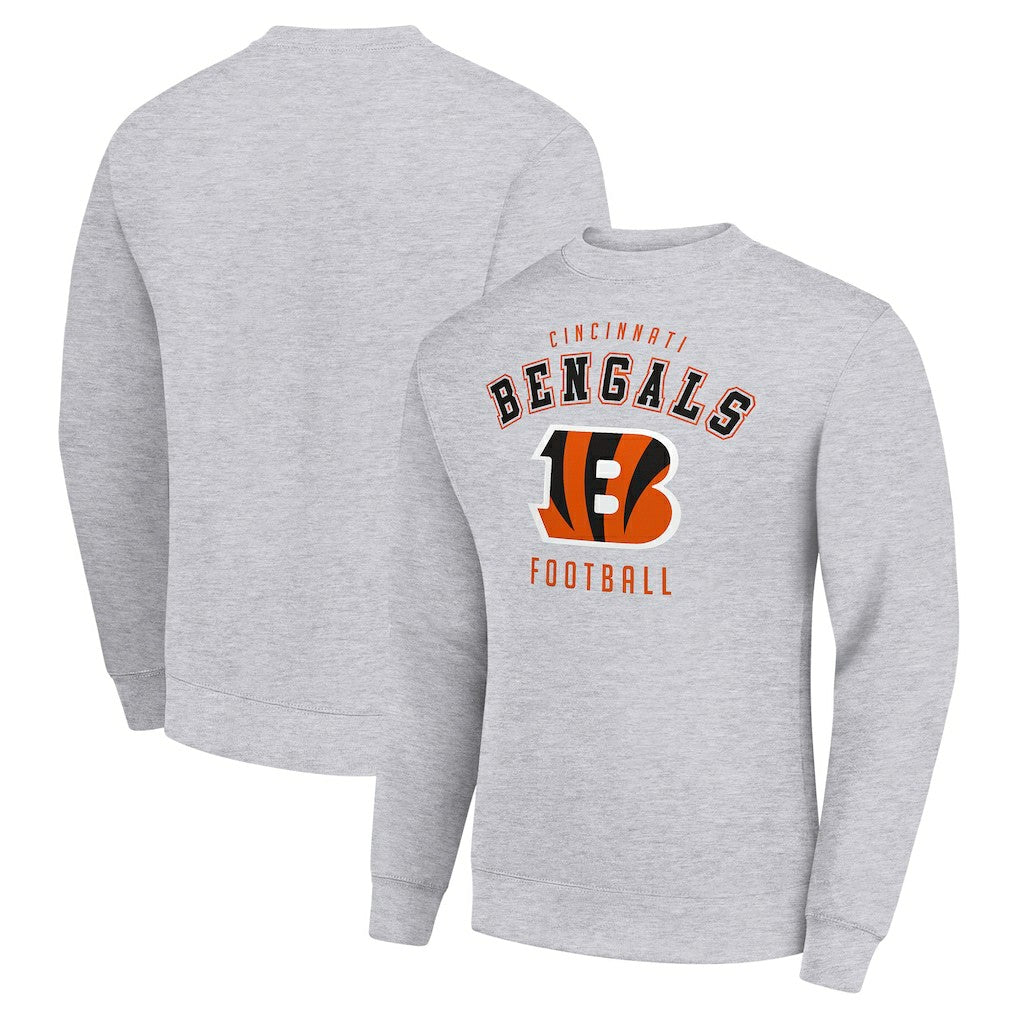 Cincinnati Bengals Starter Team Logo Pullover Sweatshirt Heather Gray - NFL