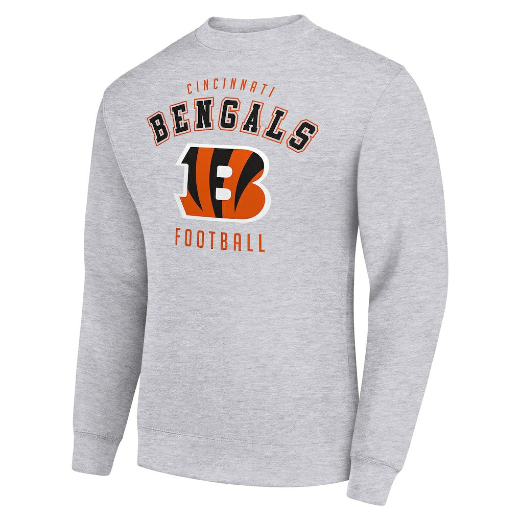 Cincinnati Bengals Starter Team Logo Pullover Sweatshirt Heather Gray - NFL