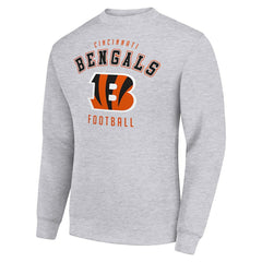 Cincinnati Bengals Starter Team Logo Pullover Sweatshirt Heather Gray - NFL
