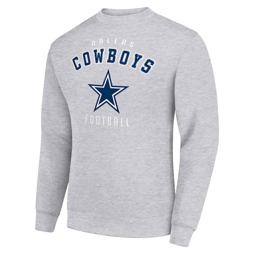 Dallas Cowboys Starter Team Logo Pullover Sweatshirt Heather Gray - NFL