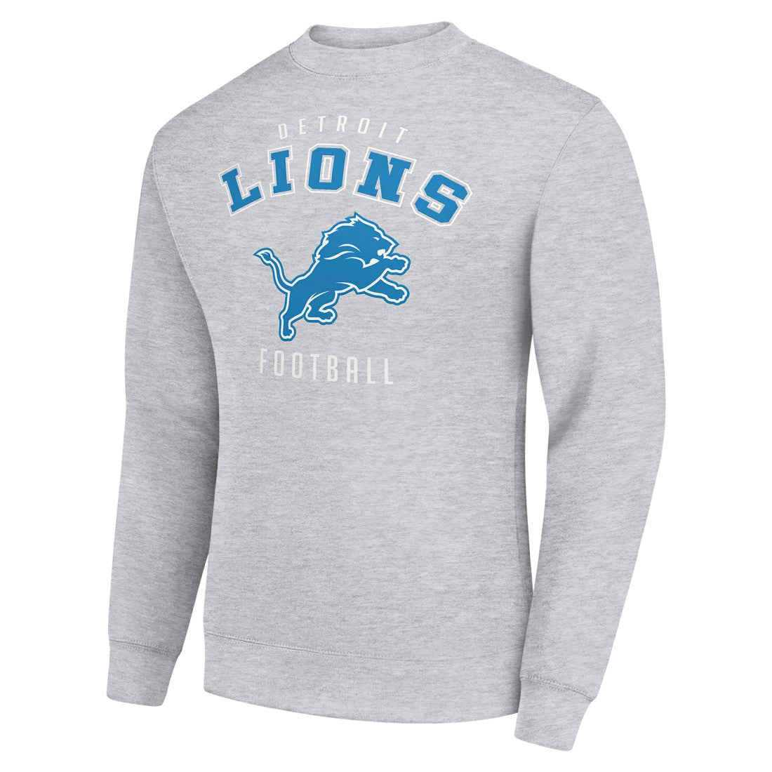 Detroit Lions Starter Team Logo Pullover Sweatshirt Heather Gray - NFL