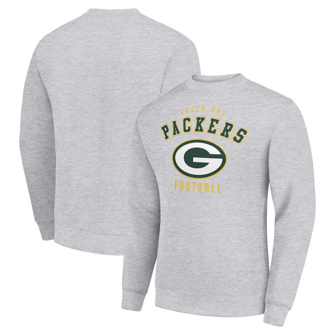 Green Bay Packers Starter Team Logo Pullover Sweatshirt Heather Gray - NFL