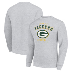 Green Bay Packers Starter Team Logo Pullover Sweatshirt Heather Gray - NFL