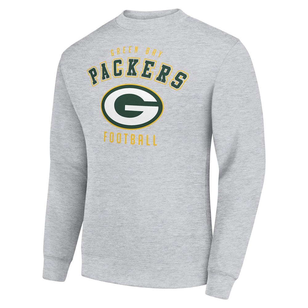 Green Bay Packers Starter Team Logo Pullover Sweatshirt Heather Gray - NFL