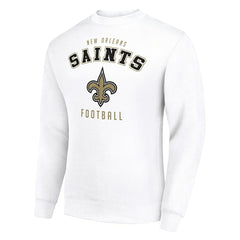 New Orleans Saints Starter Team Logo Pullover Sweatshirt White - NFL