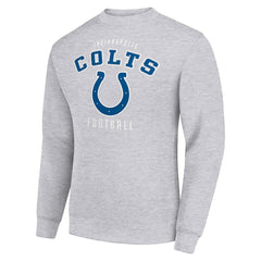 Indianapolis Colts Starter Team Logo Pullover Sweatshirt Heather Gray - NFL