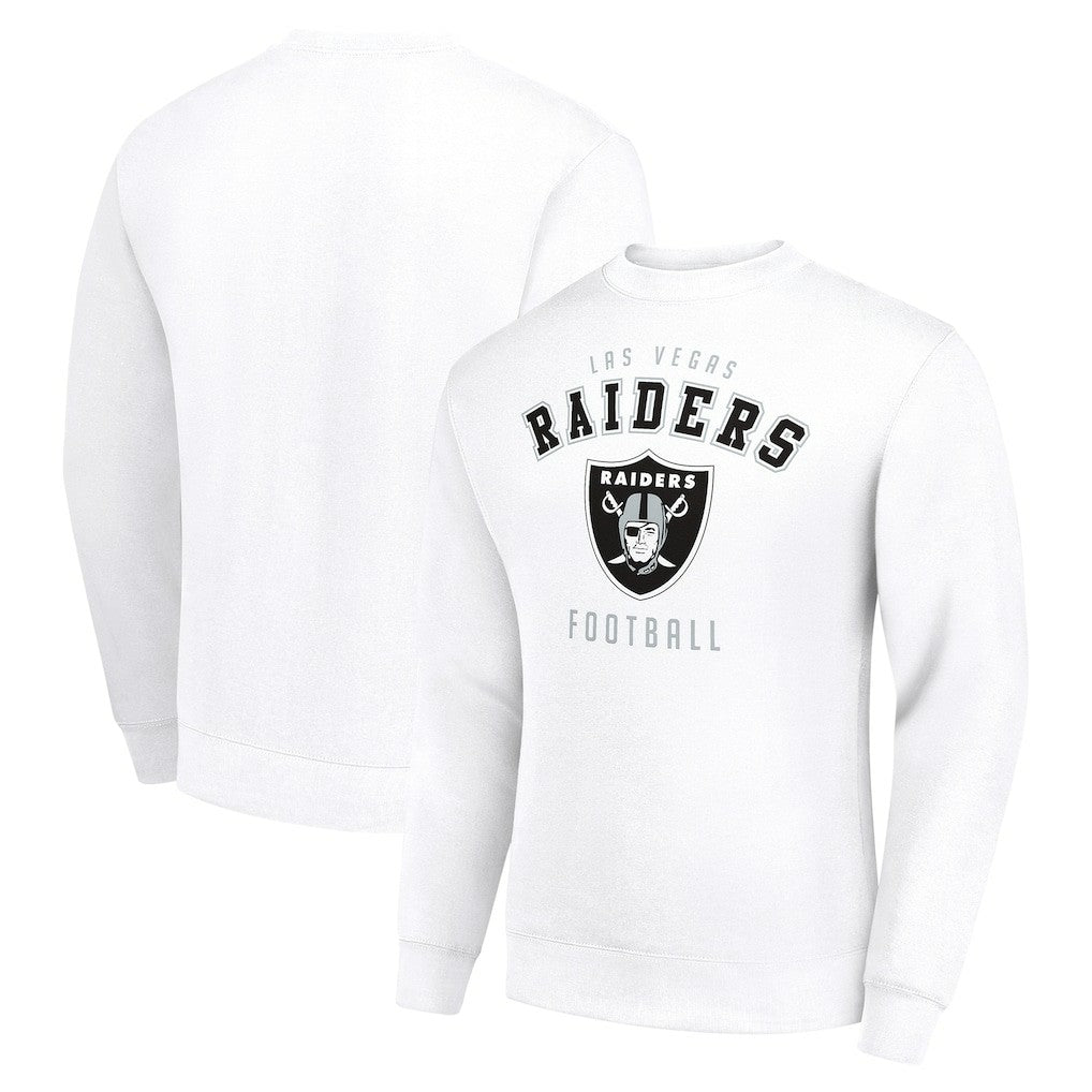 Las Vegas Raiders Starter Team Logo Pullover Sweatshirt White - NFL