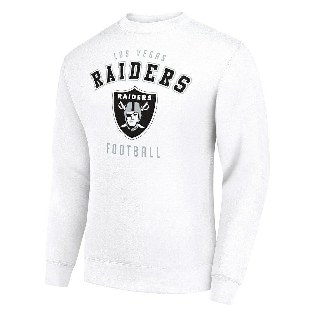 Las Vegas Raiders Starter Team Logo Pullover Sweatshirt White - NFL