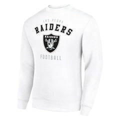 Las Vegas Raiders Starter Team Logo Pullover Sweatshirt White - NFL