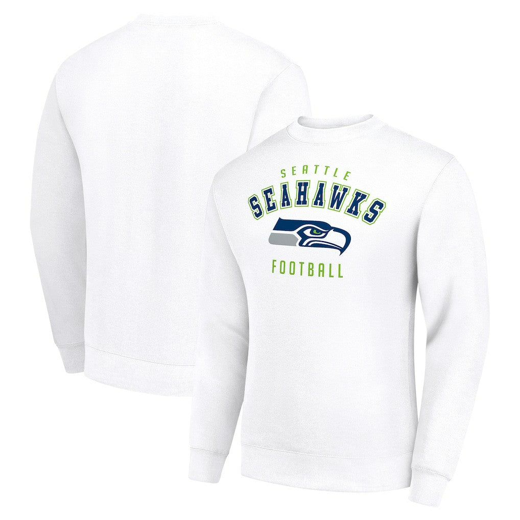 Seattle Seahawks Starter Team Logo Pullover Sweatshirt White - NFL