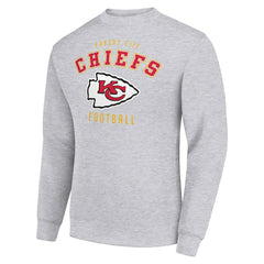 Kansas City Chiefs Starter Team Logo Pullover Sweatshirt Heather Gray - NFL