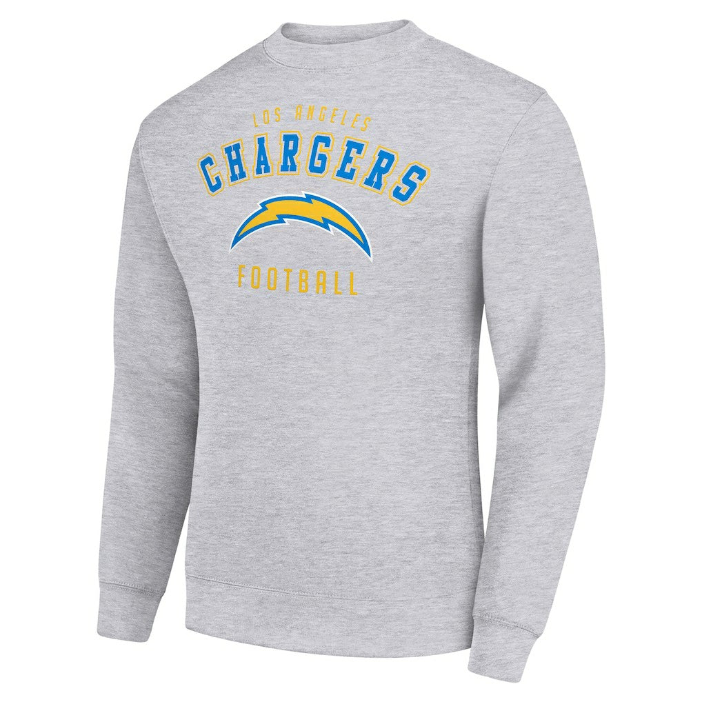 Los Angeles Chargers Starter Team Logo Pullover Sweatshirt Heather Gray - NFL