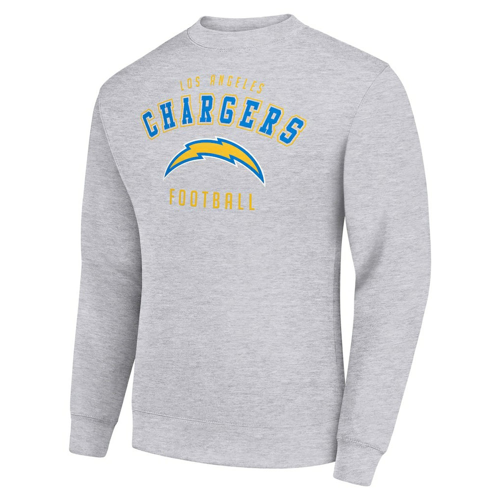 Los Angeles Chargers Starter Team Logo Pullover Sweatshirt Heather Gray - NFL