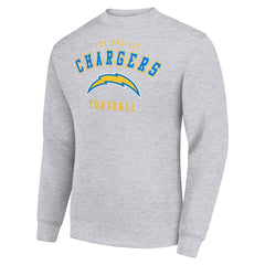 Los Angeles Chargers Starter Team Logo Pullover Sweatshirt Heather Gray - NFL