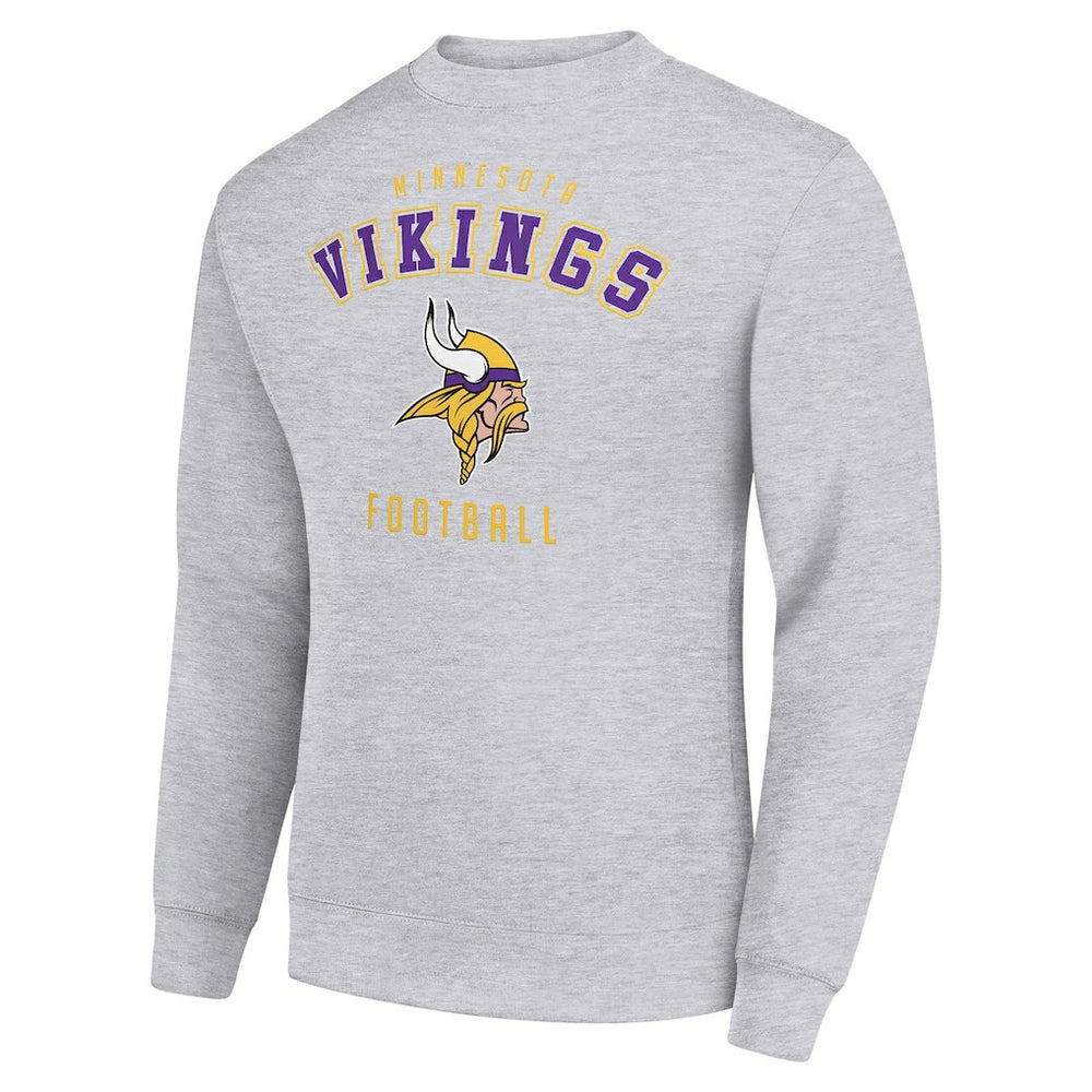 Minnesota Vikings Starter Team Logo Pullover Sweatshirt Heather Gray - NFL