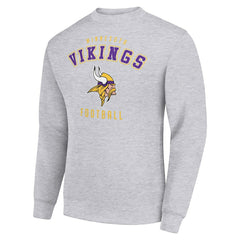 Minnesota Vikings Starter Team Logo Pullover Sweatshirt Heather Gray - NFL