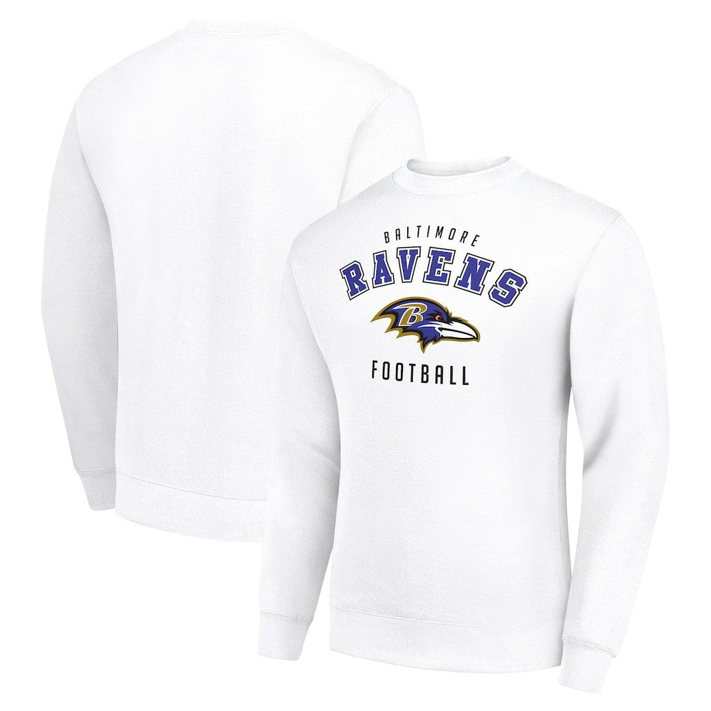 Baltimore Ravens Starter Team Logo Pullover Sweatshirt White - NFL
