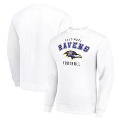Baltimore Ravens Starter Team Logo Pullover Sweatshirt White - NFL