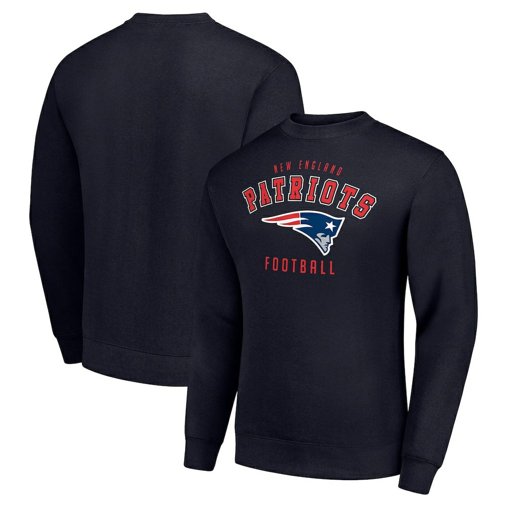 New England Patriots Starter Team Logo Pullover Sweatshirt Navy - NFL