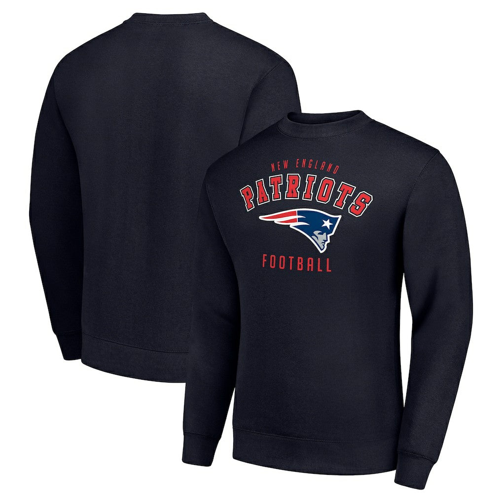 New England Patriots Starter Team Logo Pullover Sweatshirt Navy - NFL