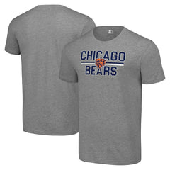 Chicago Bears Starter Team Mesh Print Graphic T-Shirt Heather Gray - NFL
