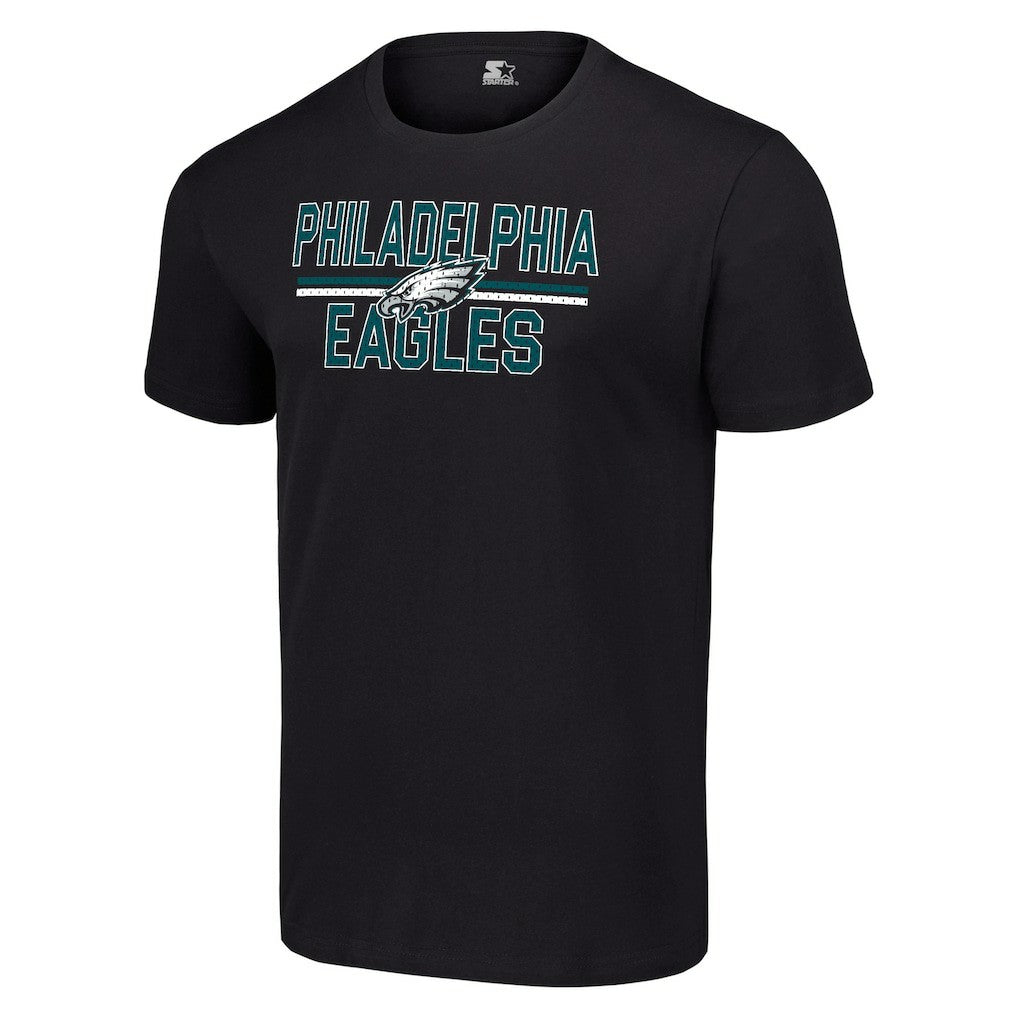 Philadelphia Eagles Starter Team Mesh Print Graphic T-Shirt Black - NFL