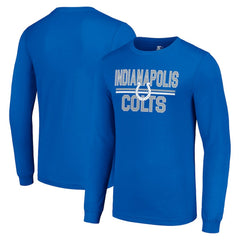 Indianapolis Colts Starter Team Mesh Print Graphic Long Sleeve T-Shirt Royal - NFL