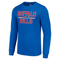 Buffalo Bills Starter Team Mesh Print Graphic Long Sleeve T-Shirt Royal - NFL