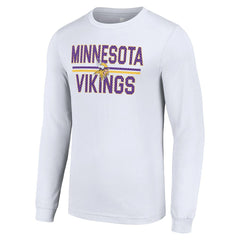 Minnesota Vikings Starter Team Mesh Print Graphic Long Sleeve T-Shirt White - NFL