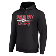 Kansas City Chiefs Starter Unisex Team Mesh Print Graphic Tri-Blend Pullover Hoodie Black - NFL