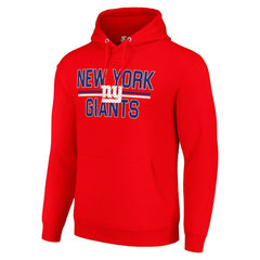 New York Giants Starter Unisex Team Mesh Print Graphic Tri-Blend Pullover Hoodie Red - NFL