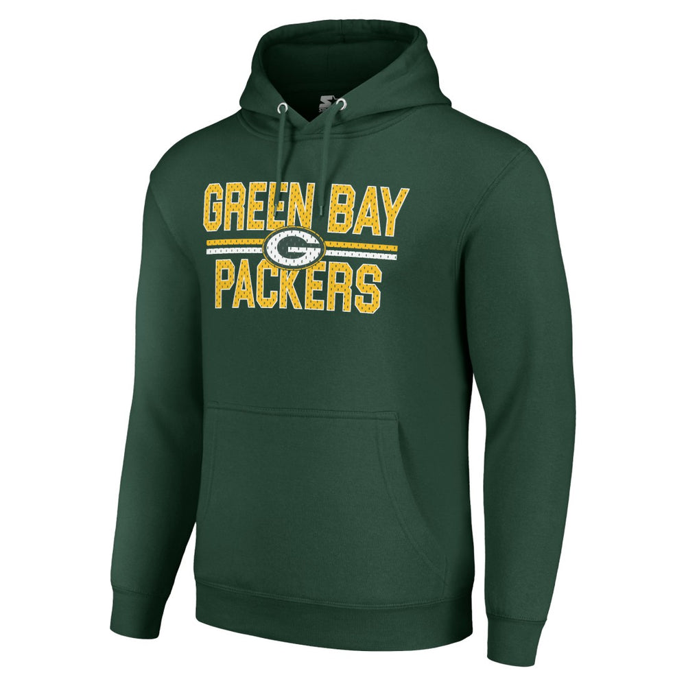 Green Bay Packers Starter Unisex Team Mesh Print Graphic Tri-Blend Pullover Hoodie Green - NFL
