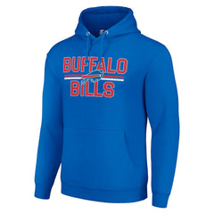 Buffalo Bills Starter Unisex Team Mesh Print Graphic Tri-Blend Pullover Hoodie Royal - NFL