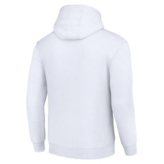 Denver Broncos Starter Unisex Team Mesh Print Graphic Tri-Blend Pullover Hoodie White - NFL