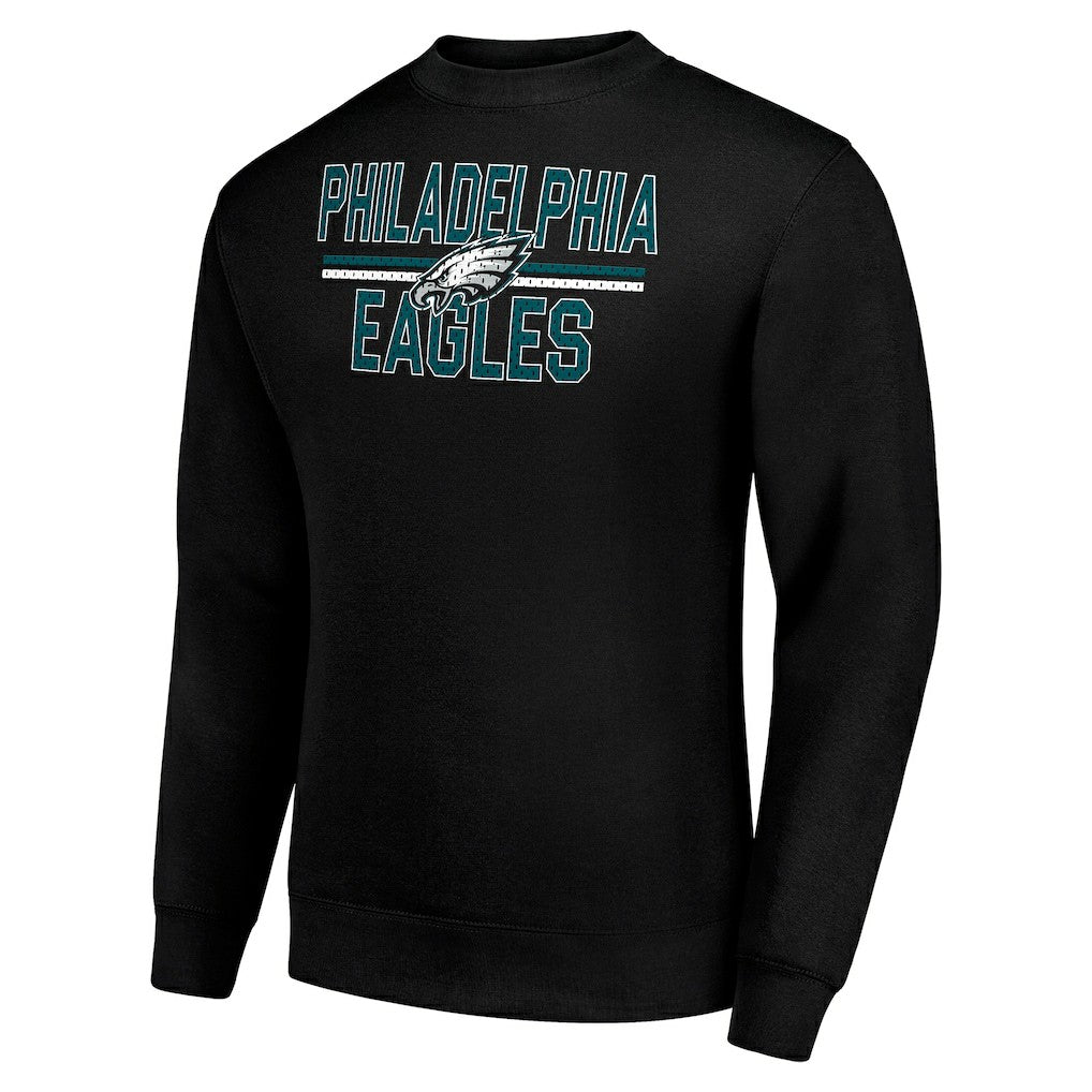 Philadelphia Eagles Starter Team Mesh Print Graphic Pullover Sweatshirt Black - NFL