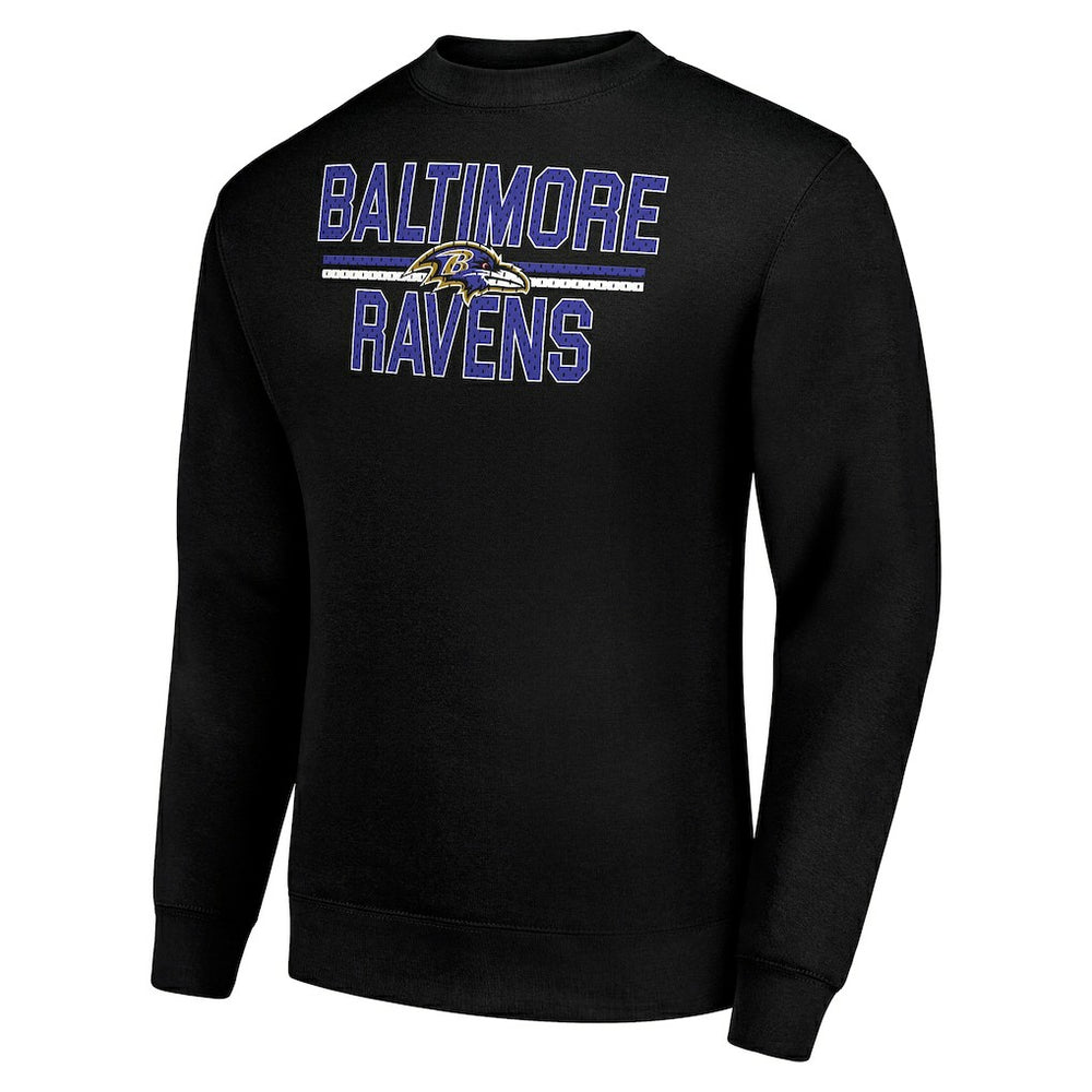 Baltimore Ravens Starter Team Mesh Print Graphic Pullover Sweatshirt Black - NFL