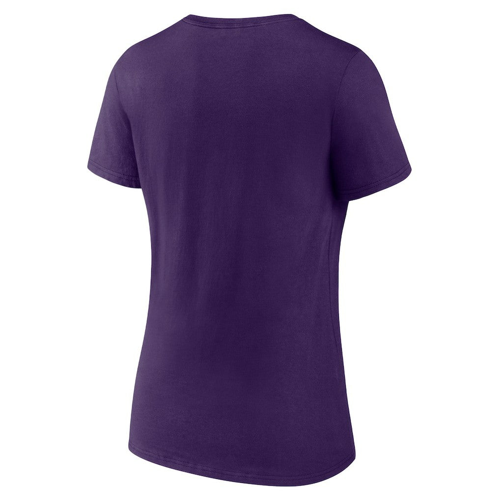Baltimore Ravens Women's Victory Arch V-Neck T-Shirt Purple - NFL